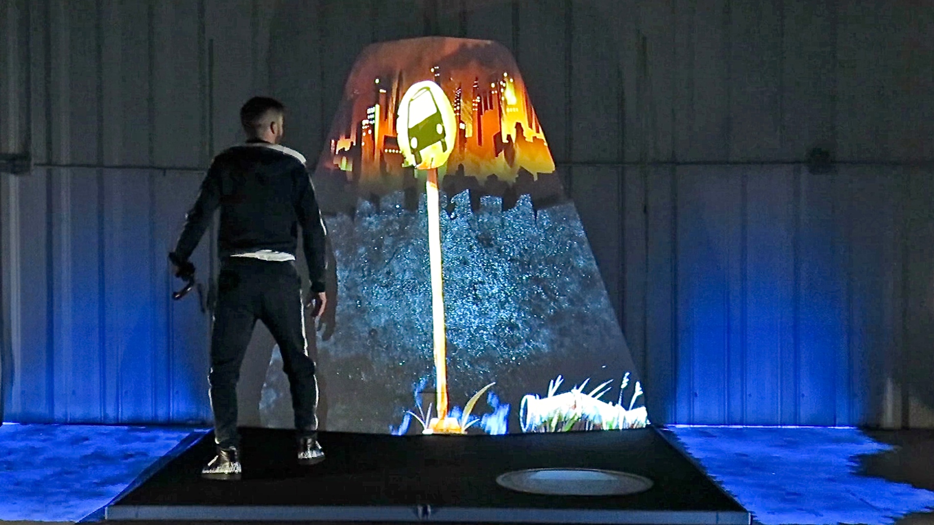 giant pop-up book video mapping